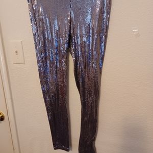Women's  sequined pants  size medium tight fitting $20 excellent  condition